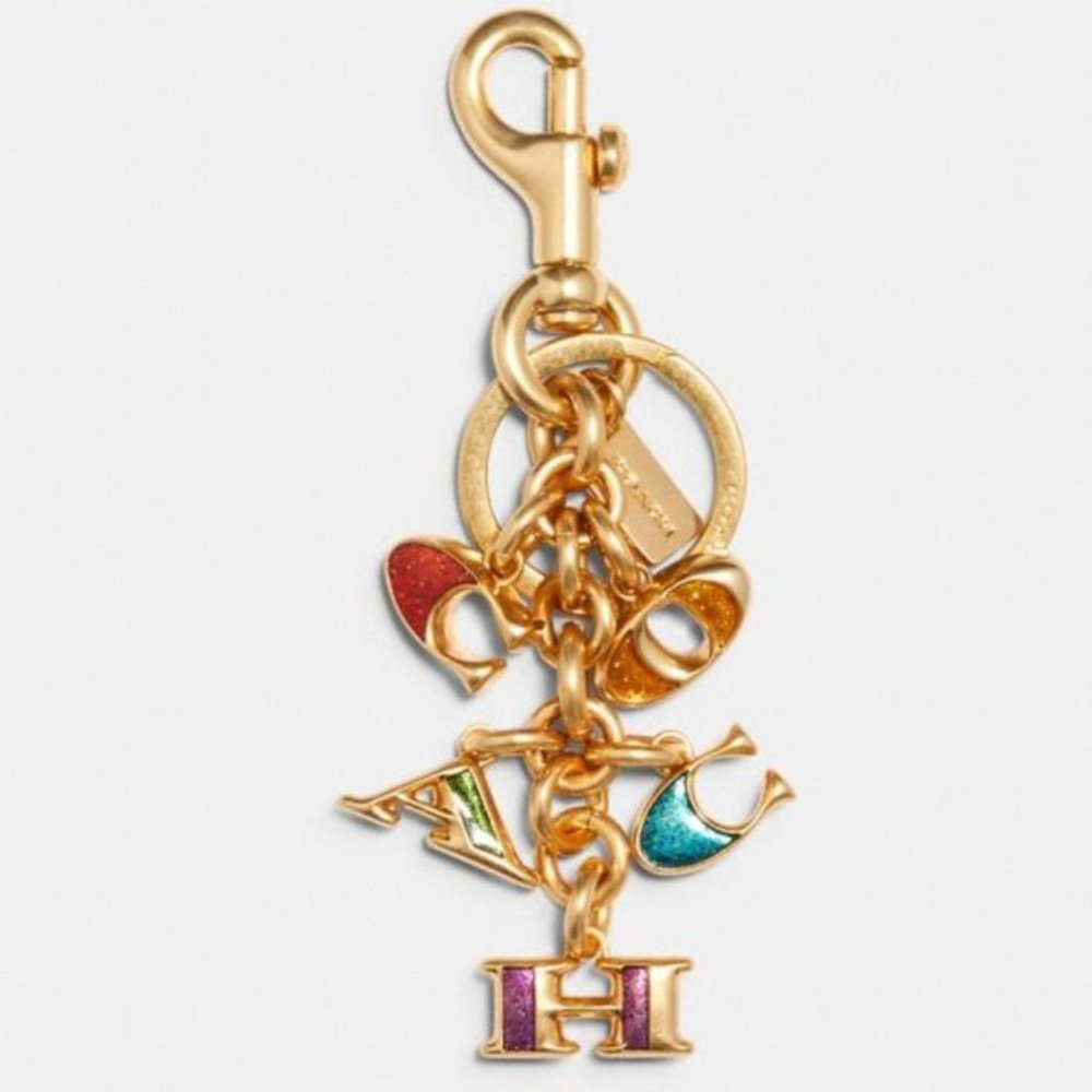 Coach C0359 Multi Mix Bag Charm Key Chain Colorful